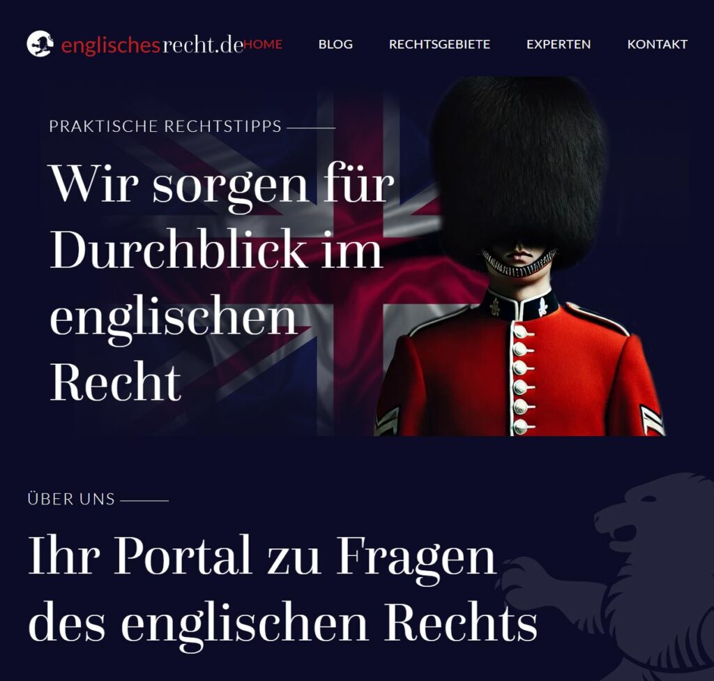 Blog zum englischen Recht